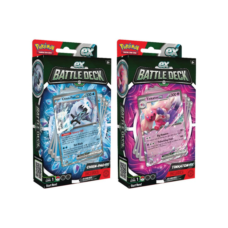 Pokémon TCG: Tinkaton ex Battle Deck & Chien-Pao ex Battle Deck - Set of 2 - بطاقة بوكيمون